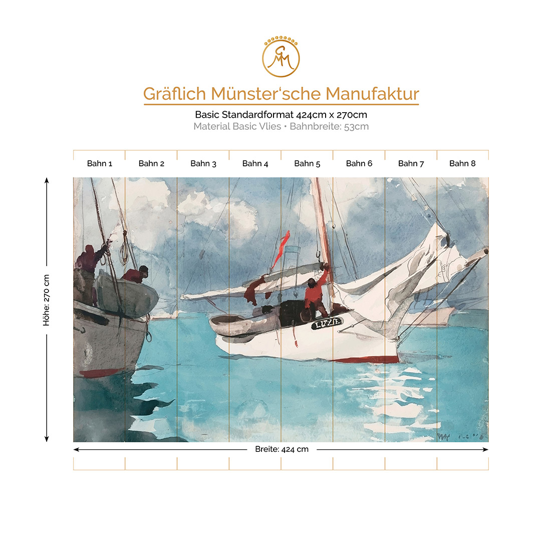 0084-Key-West-Boote-Panorama-Tapete-tapezieren-Boote-Meer-Maritim-Graeflich-Muenstersche-Manufaktur.jpg