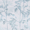 blaue Wiederholbare versiegelbare Tapete Sommerwiese für Raumausstatter, Interio Designer und Architekten
