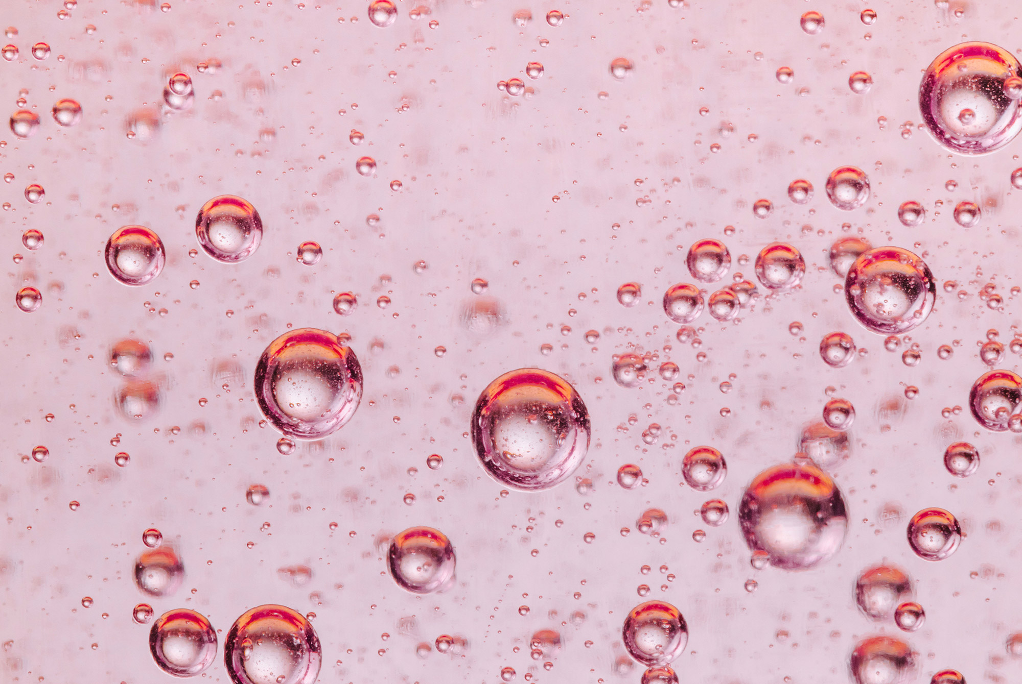 Versiegelbare Foto-Tapete Pink Bubbles
